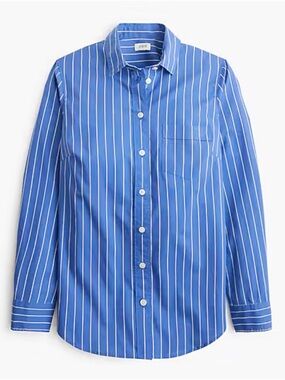 J. Crew Blue Pinstripe Button-Down Shirt